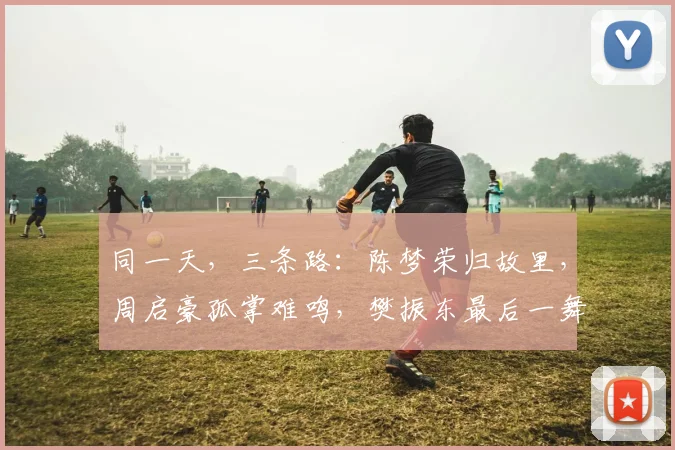 同一天，三条路：陈梦荣归故里，周启豪孤掌难鸣，樊振东最后一舞